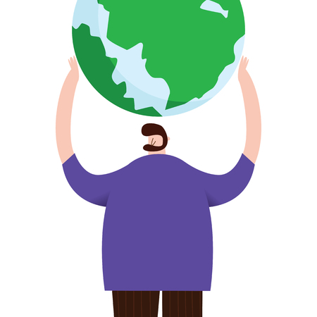 World Environment day concept creative poster for design in a colorful style.のイラスト素材