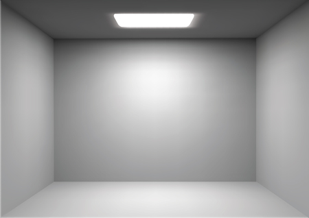 Vector empty white roomのイラスト素材