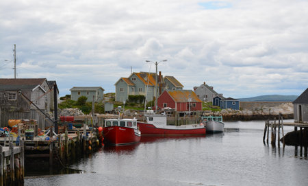 A village  in East Cost of Canadaのeditorial素材