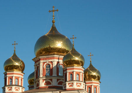 Domes and crosses of orthodox church