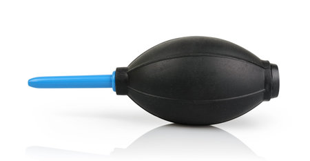 blower brush, photographic equipment Isolated on a white