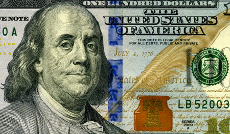 Dollars closeup