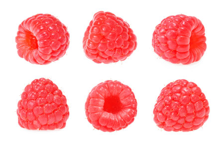 Raspberries  isolated