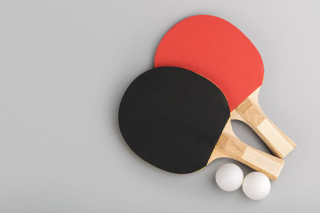 Small tennis rackets. game concept