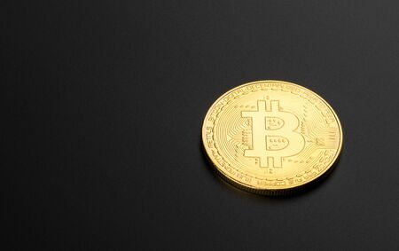 cryptocurrency coin, bitcoin, concept of electronic moneyの写真素材
