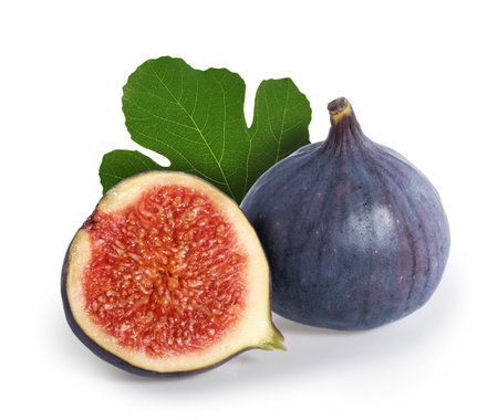 Fig fruit isolated white background