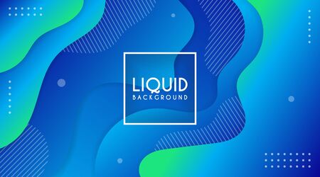 Liquid color background design.  Futuristic design posters. Colorful geometric background. Fluid shapes composition.のイラスト素材