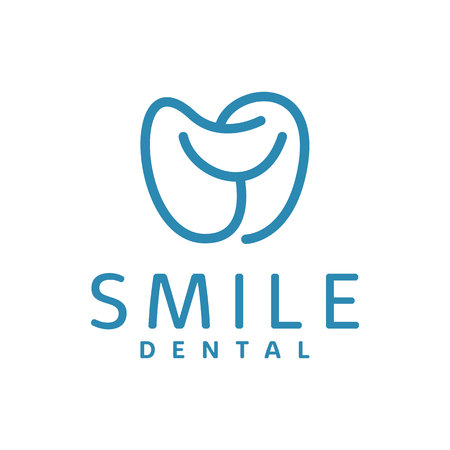 Smile Dental Logo Design Inspirationのイラスト素材