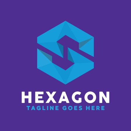 Letter S Hexagon Technology Logo Design Inspiration For Business And Companyのイラスト素材