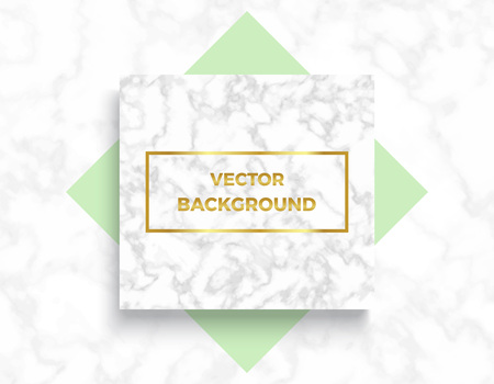 Marble textures with geometric elements banner backgrounds, golden gradient frame. Trendy minimalistic style vector illustrations for posters, placards, banners, covers.のイラスト素材