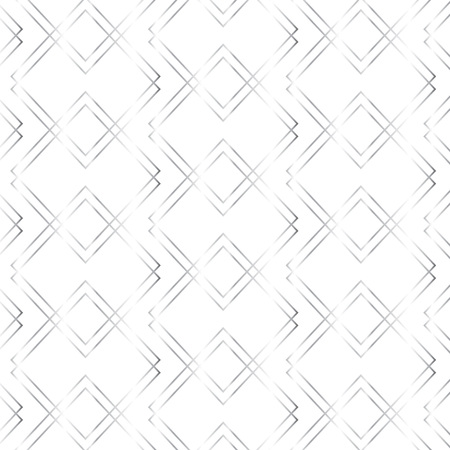 Seamless silver lines geometric modern pattern. Background with squares and triangles.のイラスト素材