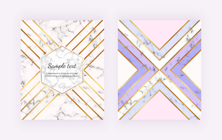 Pastel colors triangles shapes. Trendy birthday card, birthday card, brochure, banner, layout, card, flyer, website, social mediaのイラスト素材