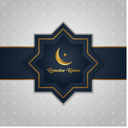 Ramadan Kareem luxury gold exclusive backgroundのイラスト素材
