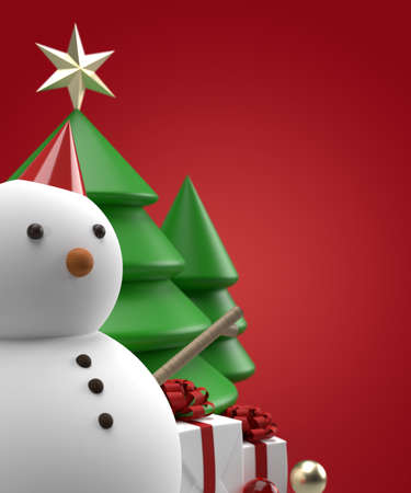 Christmas product preview realistic toys 3d renderの写真素材
