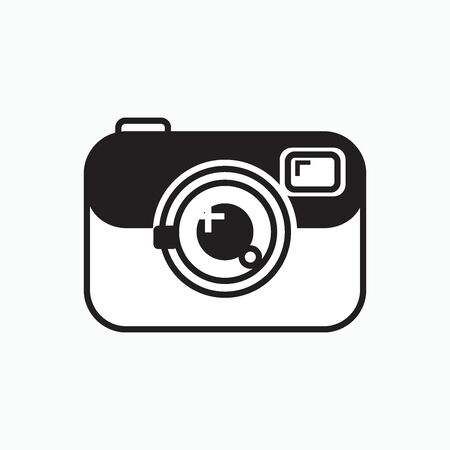 digital camera icon or logo isolated sign symbol vector illustration - Collection of high quality black style vector iconsのイラスト素材