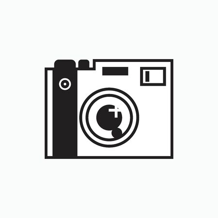 digital camera icon or logo isolated sign symbol vector illustration - Collection of high quality black style vector iconsのイラスト素材