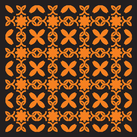 floral pattern - ethnic background - color floral templateのイラスト素材