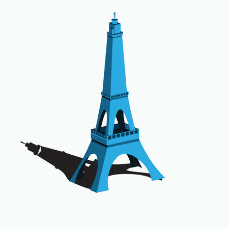 isometric eiffel tower - simple artificial tower - france iconのイラスト素材