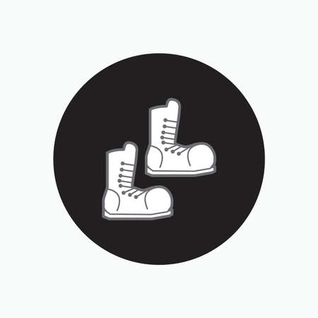 outdoor boots sport wear icon for hiking, scouting, travelerのイラスト素材