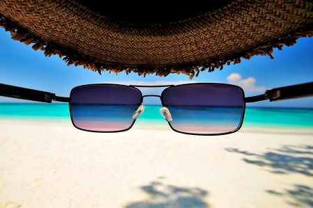 eyeglass view at Thailand sea