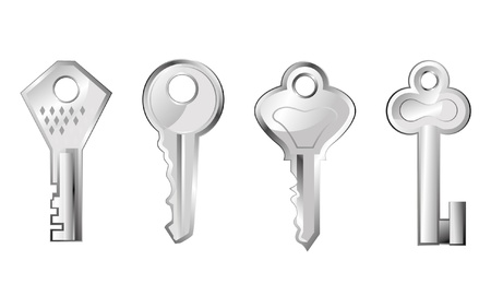 metallic keysのイラスト素材