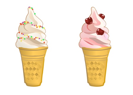 ice creamのイラスト素材
