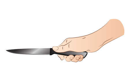 Hand With Knifeのイラスト素材