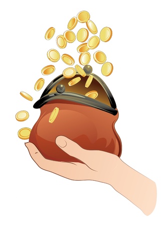 Hand With Purseのイラスト素材