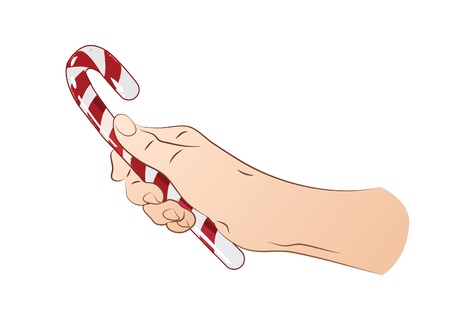 Hand With Candyのイラスト素材