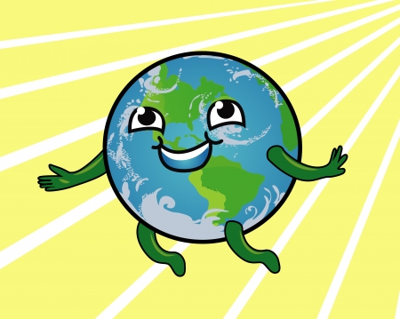 Earth Smilingのイラスト素材