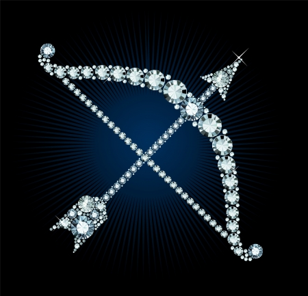 Diamond Bow And Arrowのイラスト素材