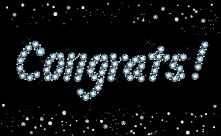 Diamond Congratsのイラスト素材