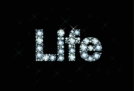 Diamond word lifeのイラスト素材