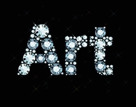 Diamond Word Artのイラスト素材