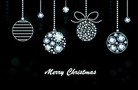 Christmas Background Made of Shiny Diamondsのイラスト素材