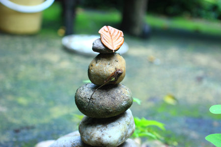 Stacked stoneの写真素材