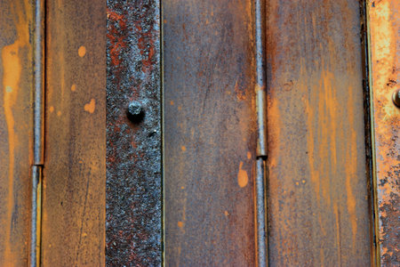 Old doors for the last time a rust.
