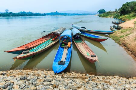 Long-tailed boat,boat in Thailand.の写真素材