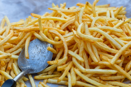 fried potatoes,の写真素材