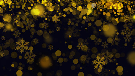 background with beautiful snowflakes for new year and christmasの写真素材