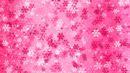 background with beautiful snowflakes for new year and christmasの写真素材