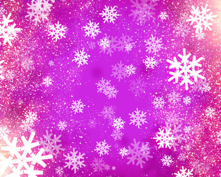 background with beautiful snowflakes for new year and christmasの写真素材