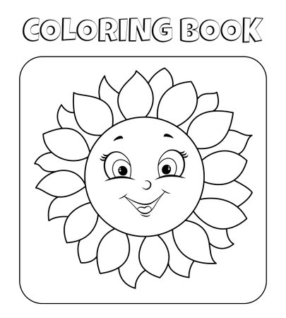 sunflowering pageのイラスト素材