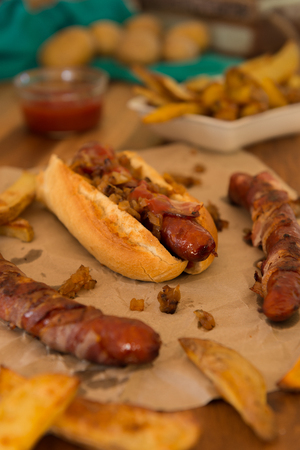 Hot Dogの写真素材