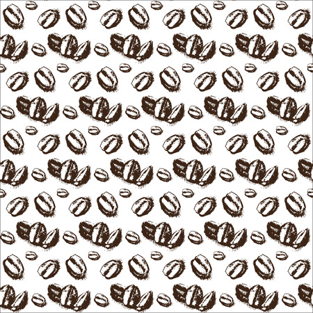 painted background coffee beansの写真素材