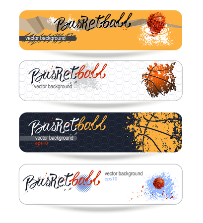 Set designs for basketball, grunge background, bright designのイラスト素材