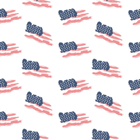 Seamless patriotic pattern flag usa. American Abstract Background.のイラスト素材