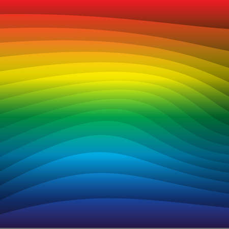 Abstract colorfull background. Rainbow. Visible spectrum. Childish design template. Vector Illustration. EPS10. Spectral flowing waves. Design element for technology, science or modern conceptのイラスト素材
