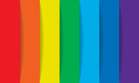 Abstract colorfull background. Rainbow. Visible spectrum. Childish design template. Vector Illustration. EPS10. Spectral flowing waves. Design element for technology, science or modern concept.のイラスト素材