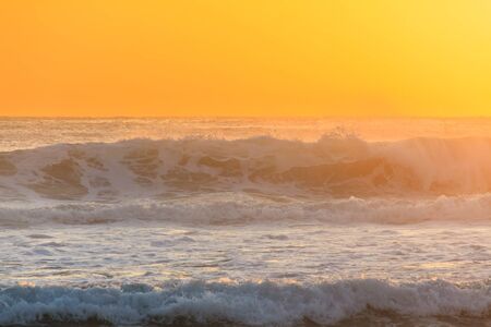 Rough water of Pacific Ocean (Gold Coast, Currumbin, QLD, Australia)の写真素材